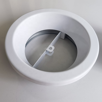 Grandaire Grille de ventilation ronde réglable en acier moderne, diffuseur d'air, vannes d'évacuation d'air