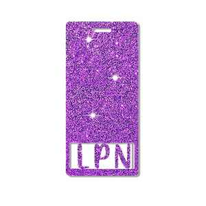 RN Badge Clip with Glitter Colors, Retractable <b>ID</b> Name Card, Nurse Care Accessory, Acrylic, Printable - Product Image 5