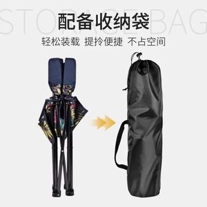 Folding Chair Iron <b>Frame</b> Portable Outdoor Beach Camping Fishing Travel Use Pattern Fabric Seat - Product Image 3