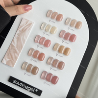 SUUSEEGEL-Ensemble de Gel pour les Ongles, Ensemble de 10 Couleurs Rouge et Brun, Couleur Unie, Gel UV, Nail Art, Offre Spéciale, Nouvelle Collection Automne Hiver 2025