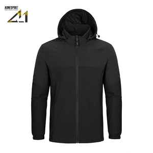 Chaqueta Impermeable con Capucha y Cuello Alto para Hombre, Marca Aonesport, Corte Regular, Nailon y Poliéster, Estilo Urbano - Product Image 5