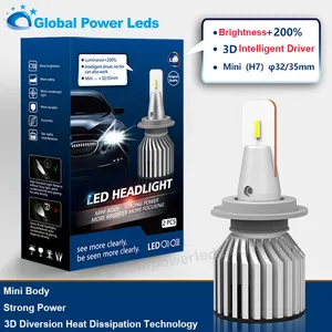 Globalpower-bombillas led para faro delantero de coche, C319, C6, 11000 lúmenes, H4, H7