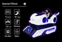 HEROVR-Simulador de coche de carreras eléctrico, máquina de juego de coches de carreras 4D, pantalla de carreras