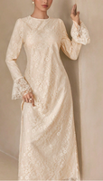 Robe longue unie haut de gamme YKD125, design de mode musulmane, look décontracté, robe musulmane pour femmes, islamique