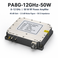 Module amplificateur de puissance RF Yuanlai PA8G-12GHz-50W, amplificateur de puissance large bande, amplificateur RF à semi-conducteurs, amplificateur micro-ondes, gain personnalisé