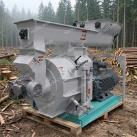 Nouvelle machine à granulés de biomasse pour copeaux de bois, luzerne, coques de riz, paille, herbe, sciure de bois, machine à granulés d'aliments pour animaux, capacité de 2 tonnes/heure, marque HY, haute performance
