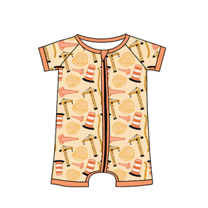 Camiseta Polo y Pelele con Cremallera para Bebés Niños, Diseño de Camiones de Construcción Personalizados, Ropa Cómoda de Verano para Niños Pequeños, Venta al por Mayor de Fábrica - Product Image 4