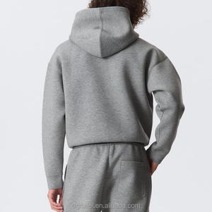 Bulk Custom Alta Qualidade Algodão Poliéster Mistura Gota Ombro Com Capuz Top <span class=keywords><strong>Pullover</strong></span> Oversized Grossa Boxy Men's Scubas Hoodie - Product Image 2