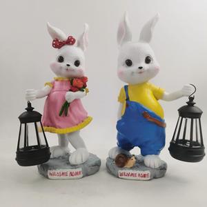 Linterna de Conejo LED de Resina, Luz Blanca Cálida, <span class=keywords><strong>Solar</strong></span>, Portátil, IP65, Decoración de Jardín y Patio, Regalo para Niñas - Product Image 5