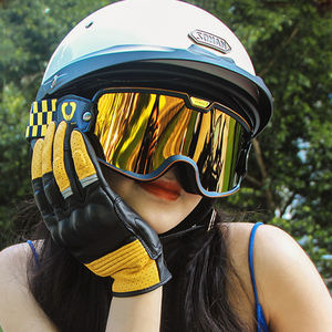 خوذة دراجة نارية نصفية بتصميم ألماني من البلاستيك ABS، خوذة كلاسيكية مفتوحة الوجه للدراجات النارية، معتمدة من DOT، مقاسات من M إلى XXXL - Product Image 5