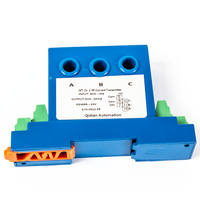 Transmetteur de courant alternatif 4-20mA 0-10V 0-5V Transducteur de courant alternatif triphasé 2A 10A 20A 30A 8mm pores DC 24V Capteur de transducteur de courant