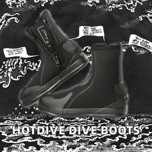 HOTDIVE - Botas de Buceo Personalizadas de Neopreno de 5 mm, con Suela de Fieltro Antideslizante, Accesorios Impermeables para Buceo - Product Image 3