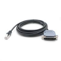 Câble adaptateur de transmission de données DB25P RJ50 10P10C, conducteur en cuivre étamé, isolation en PVC, utilisation industrielle, performance stable