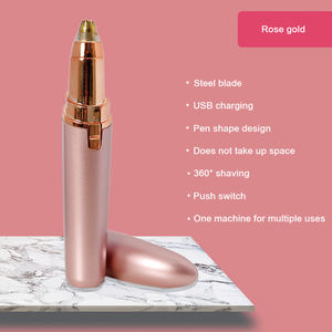 Портативный мини-электрический триммер для бровей для женщин USB средство для удаления волос водонепроницаемый безболезненный эпилятор для лица - Product Image 3