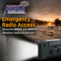Radio Solar con Altavoz Integrado, Alarma SOS, Linterna, Banco de Energía de 5000 mAh, Equipo de Supervivencia Portátil, Kit de Herramientas de Emergencia