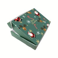 Logo personnalisé Offre Spéciale boîte-cadeau de Noël papier d'emballage gaufré réutilisable boîte de rangement de jouets en papier kraft pliable pour les enfants