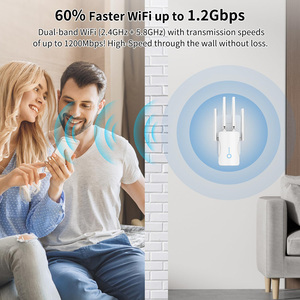 Chúng Tôi 1200Mbps Dual Band Wifi Repeater Dài Phạm Vi 2.4G Extender & 5G Tín Hiệu Khuếch Đại Booster Không Dây Repetidor Wifi Booster - Product Image 4