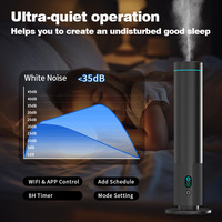Diffuseur d'arômes sans eau, diffuseur d'huiles essentielles, contrôle WiFi via l'application Tuya, réglage de la minuterie, brume forte, machine à parfum en aluminium