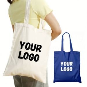 Bolsa de Lona de Algodón Reutilizable al por Mayor para Impresión DIY Personalizada - Product Image 1