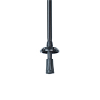 Bâton de marche de camping léger en aluminium à 3 sections, ultraléger réglable, 65cm-135cm, avec pointe en acier au carbone