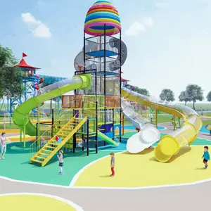 High Quality Large outdoor slides for park and playgrounds Fun Equipment Safe for Play Center Garden School