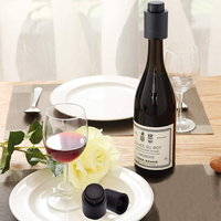 Bouchons de bouteille de vin en métal réutilisables sous vide véritable cadeaux de Noël