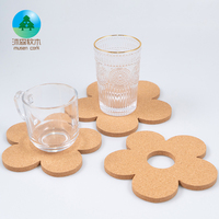 Sous-verres ronds en liège naturel Musen, écologiques, personnalisables, pour la décoration de table quotidienne, isolation thermique