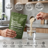 Poudre de mélange adaptogène antioxydant pour adultes, vente en gros directe usine, formule personnalisée, marque privée, qualité supérieure, délai de livraison rapide