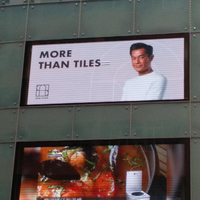 Pantalla LED Fija para Exteriores BESCAN ~P5 con Reproducción de Color Real para Paredes Publicitarias y Fachadas de Edificios