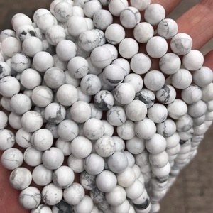Perline Rotonde in Pietra Naturale di Alta Qualità 4/6/8/10/12mm Turchese Bianco <span class=keywords><strong>Howlite</strong></span> - Product Image 5