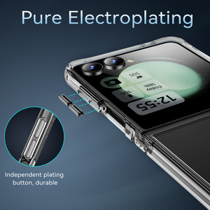 Funda de teléfono transparente con bisagras todo incluido anticaída de cuatro esquinas para <span class=keywords><strong>Samsung</strong></span> Galaxy Z <span class=keywords><strong>Flip</strong></span> 7 Flip7 6 5 4, funda protectora para teléfono - Product Image 5