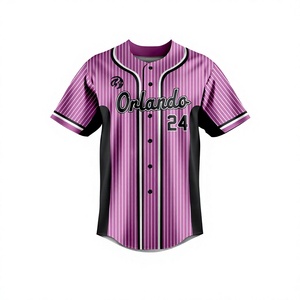 Maillot de baseball sur mesure en gros, 100% polyester, durable, léger, respirant, séchage rapide, imperméable, prix abordable - Product Image 1