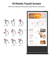 Écran tactile LCD HUSHIDA de 85 pouces, grand écran, moniteur 4K, affichage numérique pour ascenseur, affichage numérique pour magasin