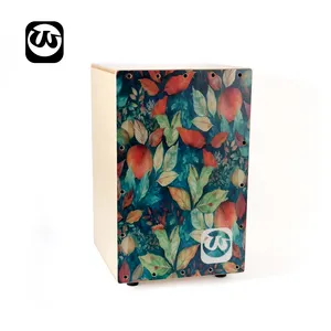 Caixa de madeira artística pintada para instrumentos musicais, conjunto de bateristas de fornecimento de fábrica Walter, cajon - Product Image 1