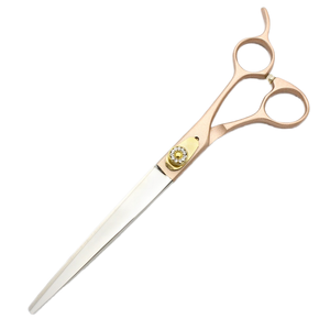 Tijeras Curvas de 7.5 Pulgadas, Color Morado, 440c, Tipo Espina de Pescado/Densas, Tijeras para Peluquería Canina, Veterinarias - Product Image 3