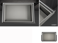 NISKO Panier de rangement pour sous-vêtements à lumière LED Matériel de garde-robe avec fonction d'éclairage innovante avec couvercle