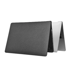 WiWU tam koruyucu dizüstü sabit Macbook çantası 13.3 hava 2020 13.3 pro 2020 karbon doku darbeye dayanıklı PP Notebook kılıfı kabuk