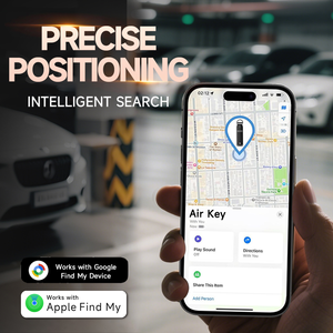 Gantungan kunci ramping dengan Apple Findmy perangkat Android antihilang gantungan kunci pintar gantungan kunci logam kustom - Product Image 2