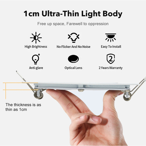 แผงไฟ LED บางเฉียบทรงสี่เหลี่ยมบันไดทางเดินสำนักงานบ้านร้านค้าในโรงแรม - Product Image 2