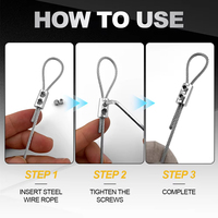 1.5/2/3mm câble métallique en acier pince de câble pinces en cuivre en métal outils de fronde en acier inoxydable accessoires de fixation