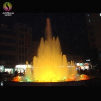 Fuente de agua de jardín de acero inoxidable, fácil Control, precio de fábrica, con música
