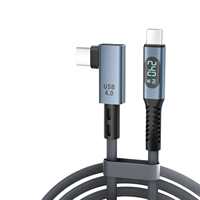 Cable de Datos JILIAN 240W USB-C PD 3.0 40Gbps 8K 60Hz 5A de Carga Rápida y Alta Velocidad con Blindaje de Lámina y Carcasa de Aleación de Aluminio y Nailon