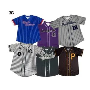 Custom Wholesale Sublimation Baseball&Softball Jersey Uniform