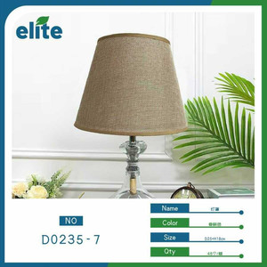 Commercio all'ingrosso di fornitura di massa rustico costiero moderno Design in PVC paralume in tessuto per lampada da tavolo D25xH18cm per l'illuminazione domestica interna - Product Image 1