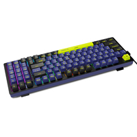 Keyboard Mekanik dengan Lampu Latar Pelangi Berkabel
