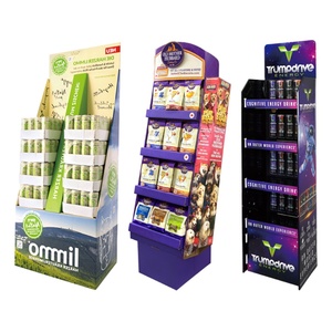 Custom Paper POS <b>Drink</b> Bottle Display Floor Shelf Beer Promotion Cardboard Shelves Display <b>Stand</b> Corrugated Display <b>Stand</b> - Product Image 1