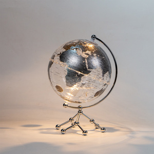 2025 décor parfait Transparent Blue World Globe pour <span class=keywords><strong>chambre</strong></span> d'enfants nouveauté cadeaux Globe Earth - Product Image 4