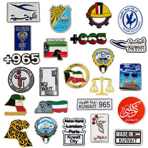 Stok pabrik spanduk Pin seri kode negara 965 peta bendera lambang nasional lencana hadiah perayaan liburan promosi kustom - Product Image 1