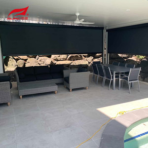 SUNC กลางแจ้งสําหรับงานหนักลานม่านม้วนม่านบังแดดหน้าต่างไฟฟ้าซิปติดตามกลางแจ้งกันน้ํามอเตอร์ม่านม้วน - Product Image 4