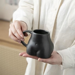 Ins popo heykel tasarım vücut popo fincan kupalar 310ml yaratıcı kahve fincan heykel eğlenceli eşek fincan seramik kadın Butty kulplu bardak - Product Image 3